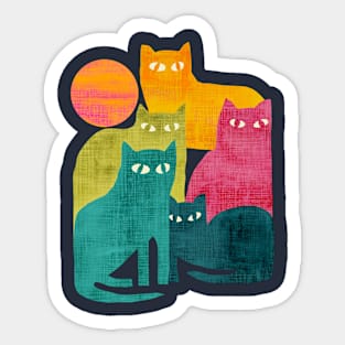 street cats Sticker